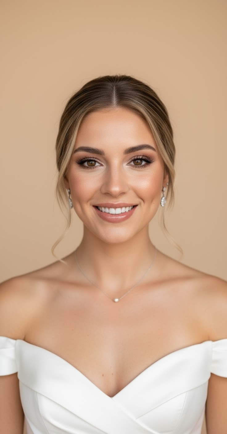 After Bridal Loose Updo